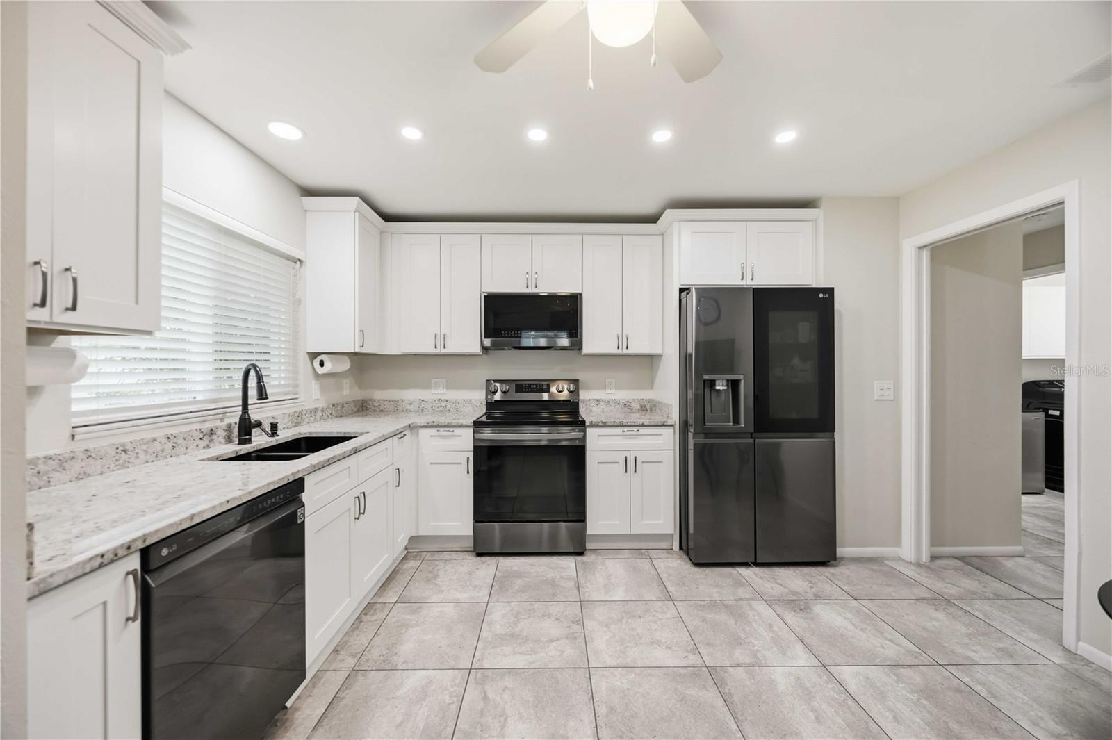 Large updated kitchen with new appliances