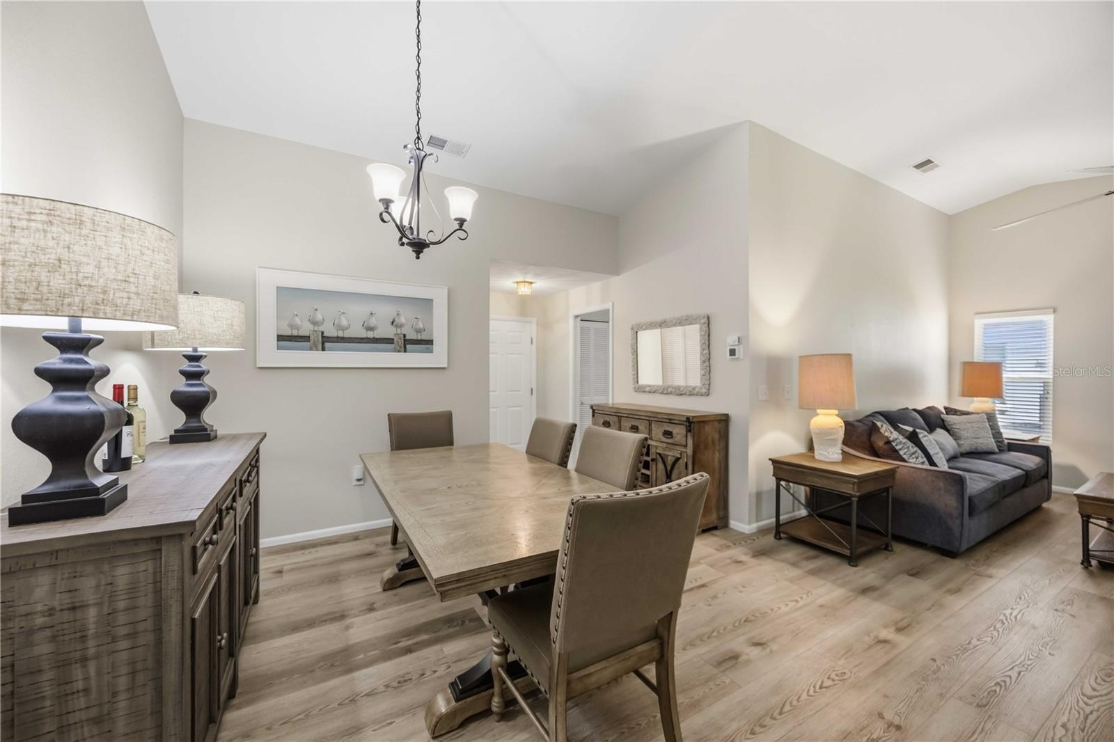 Dining area open to Living Room