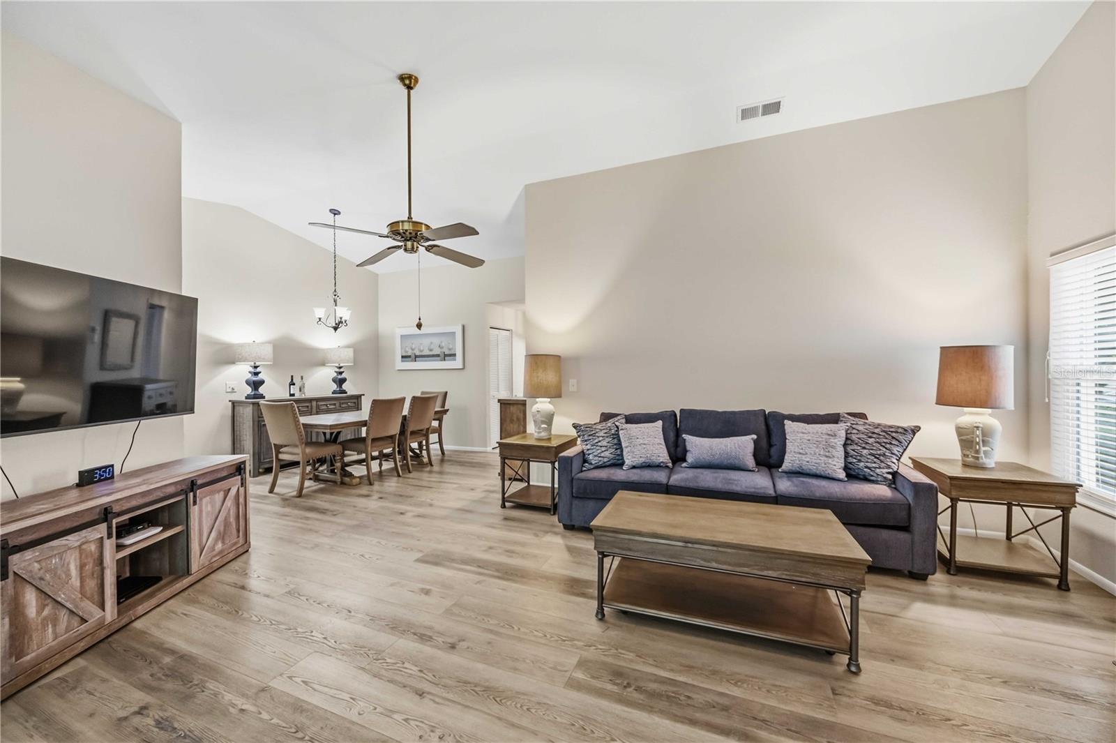 Living Room open to dining area