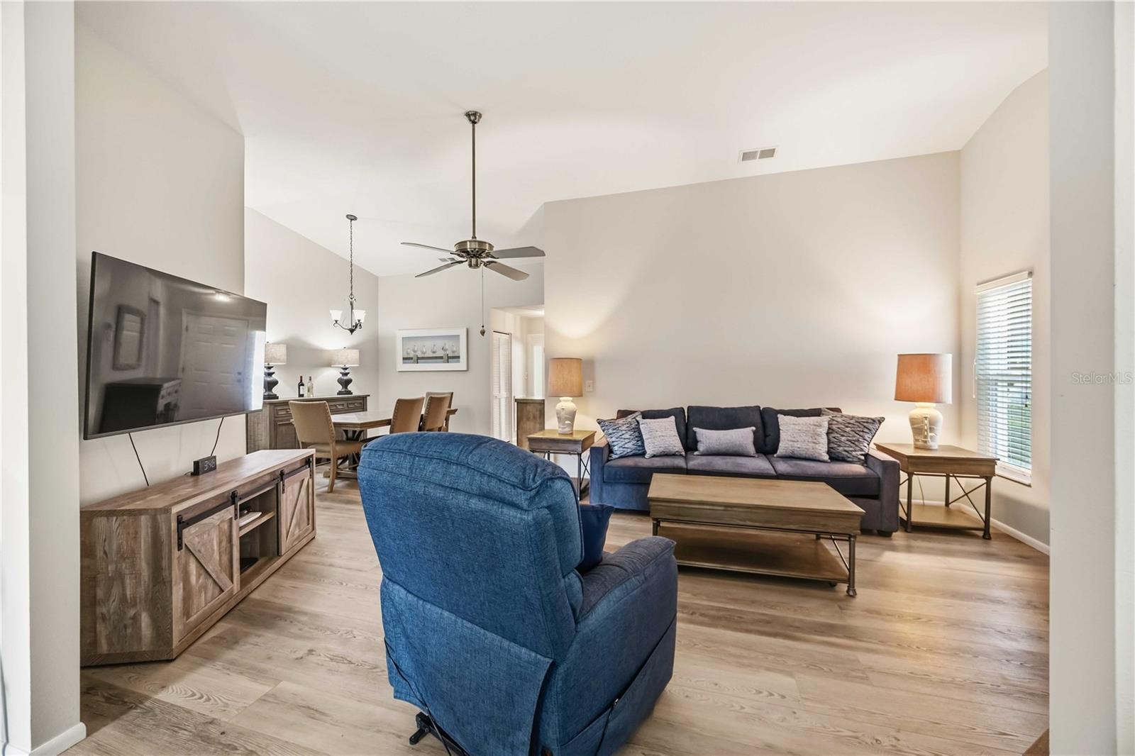 Living Room open to dining area
