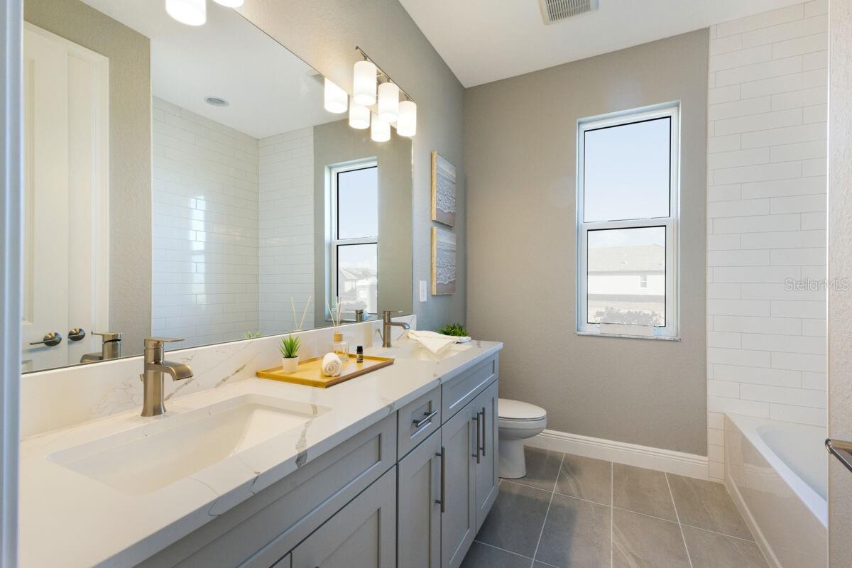 Bath-Photo description represents the model home of same floor plan.