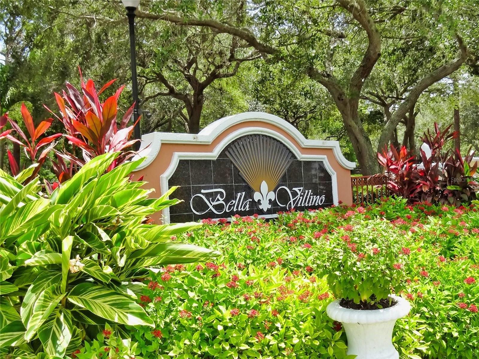 Bella Villino entry sign
