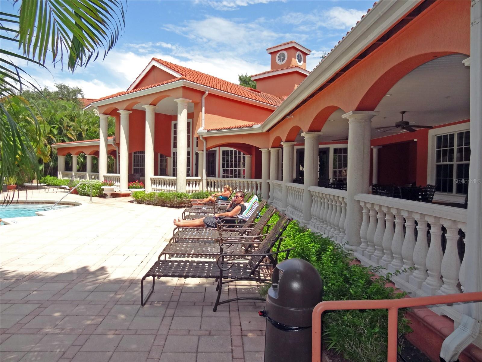 clubhouse poolside