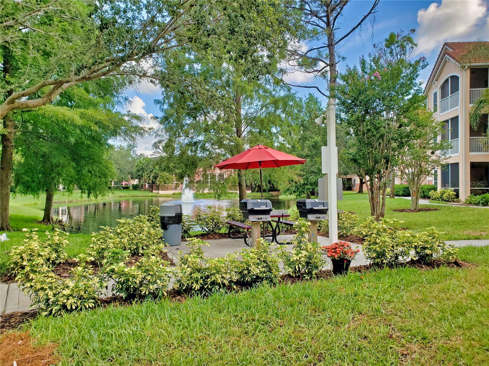 Picnic with gas grill