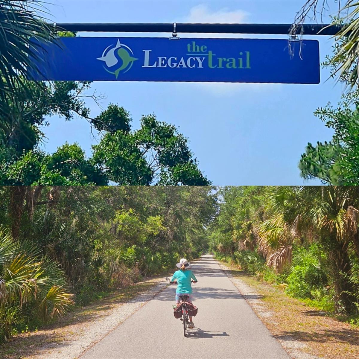 18-mile Legacy Trail near condo.