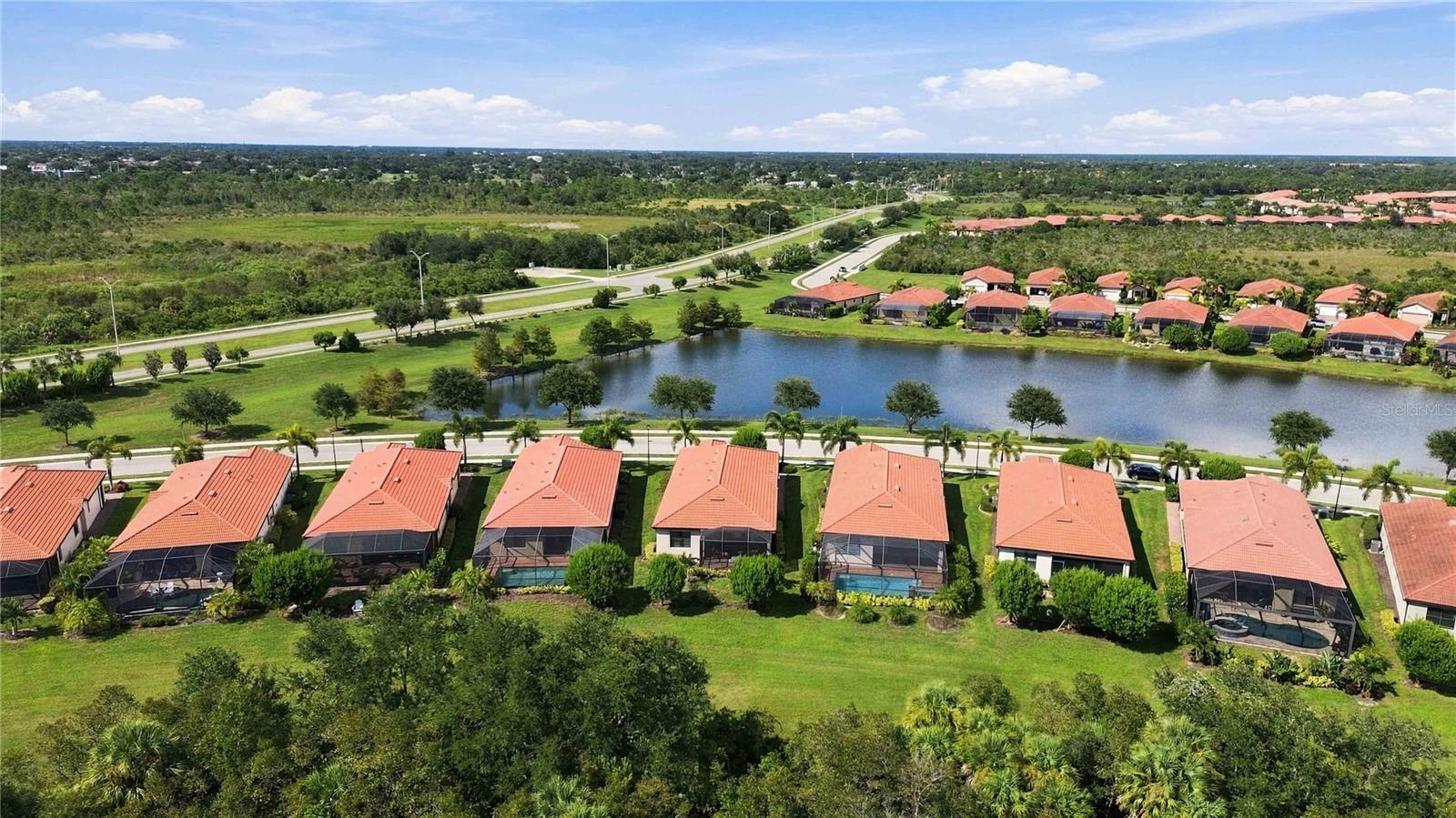Aerial of the home on Fiddlewood